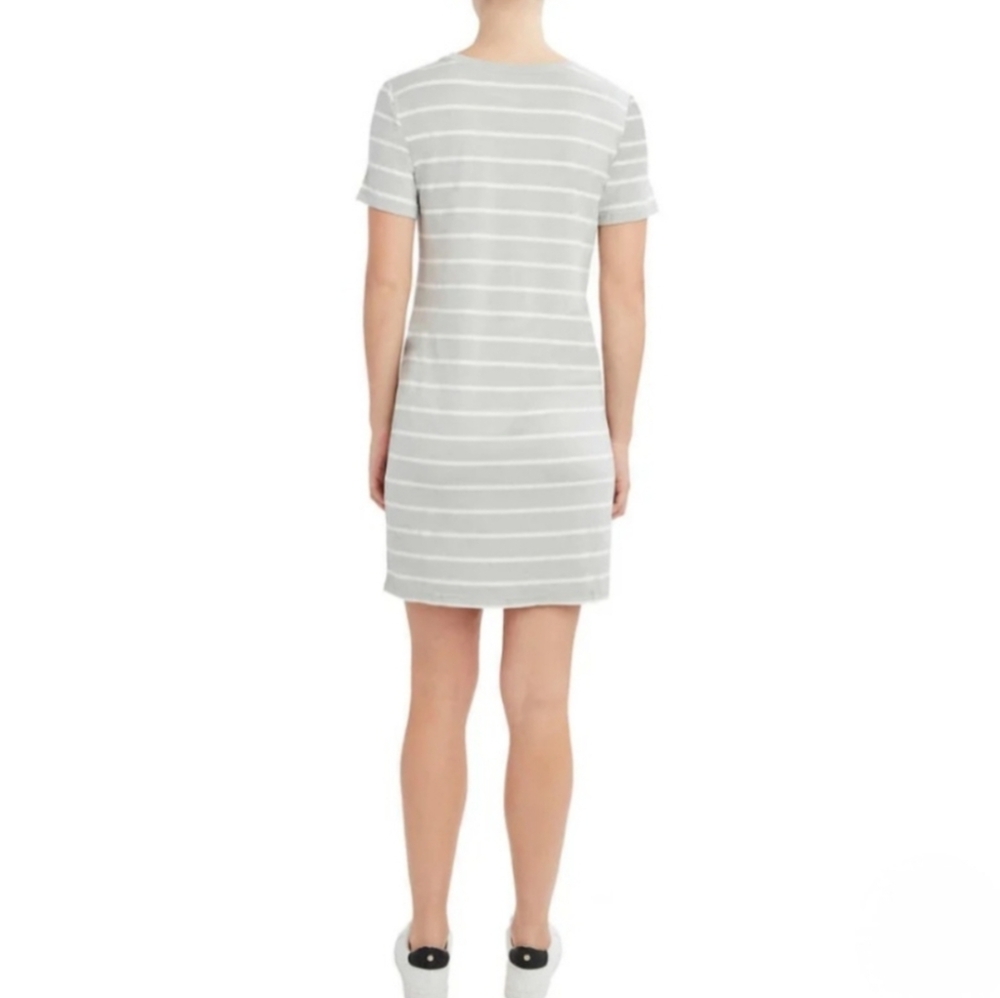 BCBGeneration TShirt Dresses 1 Solid Blue & 1 Grey/White Striped Women's medium - Picture 4 of 16